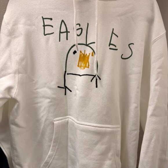 Philadelphia Eagles - Viral Hand-Drawn Style Hoodie - Unisex Size Large - Picture 2 of 3
